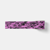Abstract patroon paars zwart grosgrain lint (Voorkant)