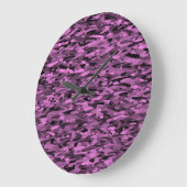 Abstract patroon paars zwart grote klok (Hoek)