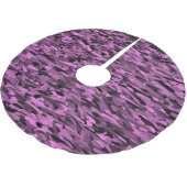 Abstract patroon paars zwart kerstboom rok (Gekanteld)
