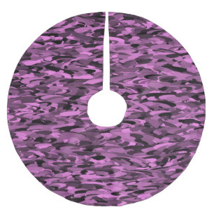 Abstract patroon paars zwart kerstboom rok