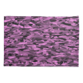 Abstract patroon paars zwart kussensloop (Achterkant-Links)
