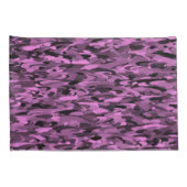 Abstract patroon paars zwart kussensloop (Achterkant-Rechts)