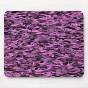 Abstract patroon paars zwart muismat