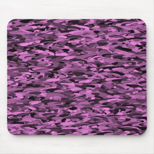 Abstract patroon paars zwart muismat (Voorkant)
