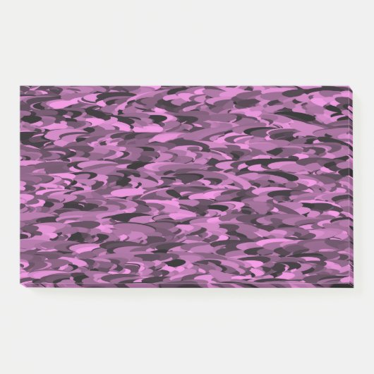 Abstract patroon paars zwart post-it® notes (Voorkant)