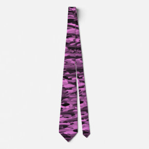 Abstract patroon paars zwart stropdas