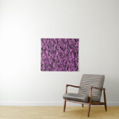 Abstract patroon paars zwart wandkleed (In Situ (horizontaal))