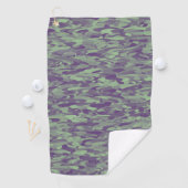 Abstract Patroon Paarse Groen Golfhanddoek (Insitu)