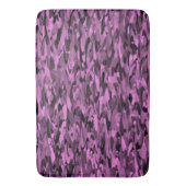 Abstract Patroon Paarse Zwart Badmat (Voorkant Verticaal)