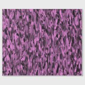 Abstract Patroon Paarse Zwart Cadeaupapier (Vlak)