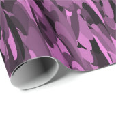 Abstract Patroon Paarse Zwart Cadeaupapier (Rol Hoek)