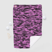 Abstract Patroon Paarse Zwart Golfhanddoek (Insitu)