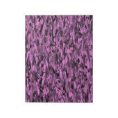 Abstract Patroon Paarse Zwart Notitieblok (Linkerzijde)