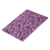 Abstract Patroon Paarse Zwart Notitieblok (Schuin)
