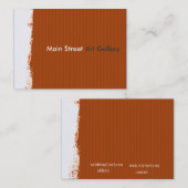 Abstract patroon Painterly Main Street Gallery Visitekaartje (Voorkant / Achterkant)