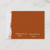 Abstract patroon Painterly Main Street Gallery Visitekaartje (Achterkant)