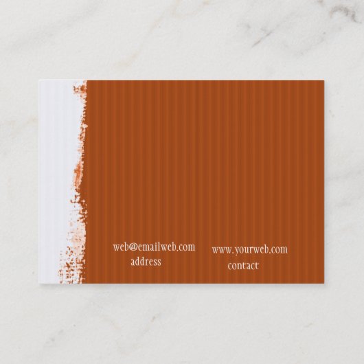 Abstract patroon Painterly Main Street Gallery Visitekaartje (Achterkant)