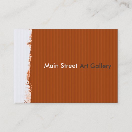 Abstract patroon Painterly Main Street Gallery Visitekaartje (Voorkant)