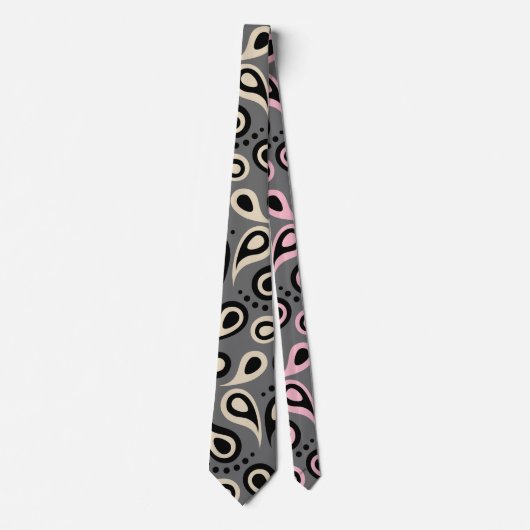 Abstract patroon Paisley Stropdas (Voorkant)