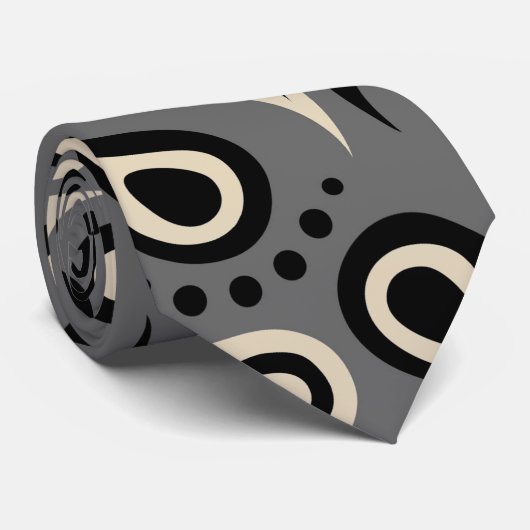 Abstract patroon Paisley Stropdas (Opgerold)