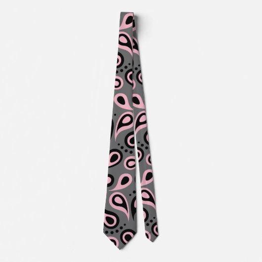 Abstract patroon Paisley Stropdas (Voorkant)