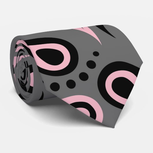 Abstract patroon Paisley Stropdas (Opgerold)