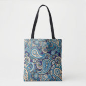Abstract patroon Paisley Tote Bag (Voorkant)