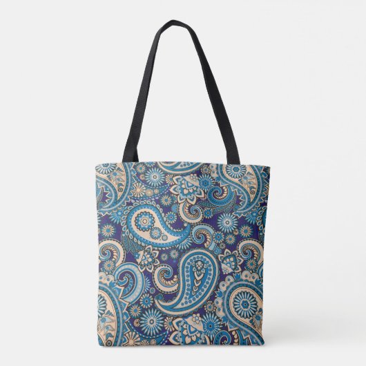 Abstract patroon Paisley Tote Bag (Achterkant)