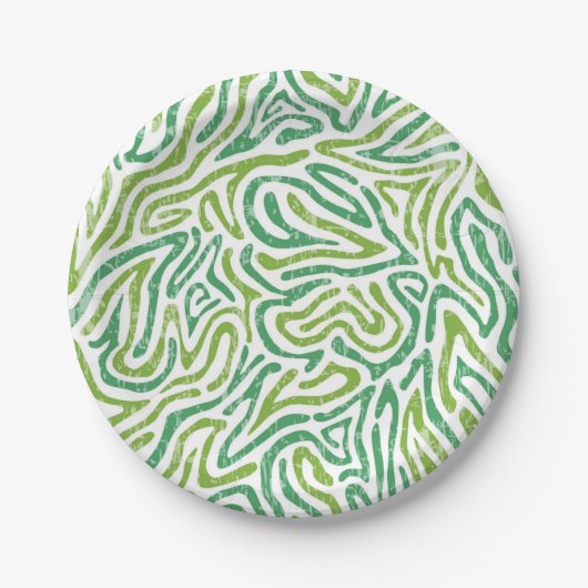 Abstract patroon papieren bordje (Voorkant)