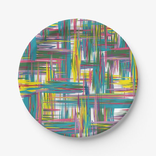 Abstract patroon papieren bordje (Voorkant)