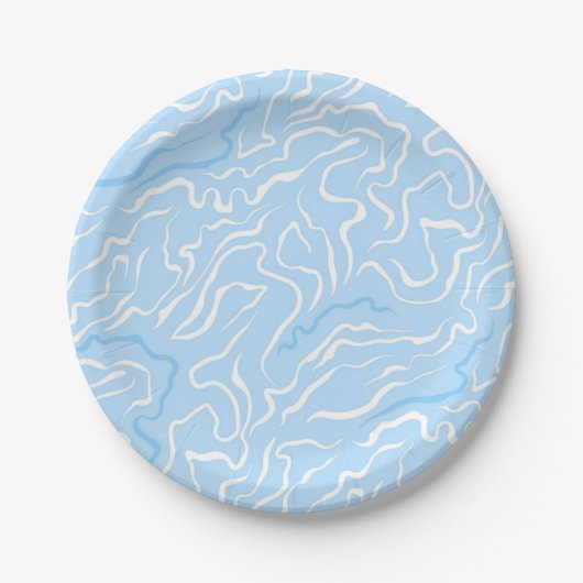 Abstract patroon papieren bordje (Voorkant)