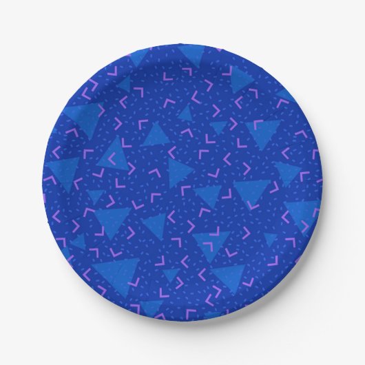 Abstract patroon papieren bordje (Voorkant)