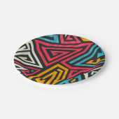 Abstract patroon papieren bordje (Gekanteld)