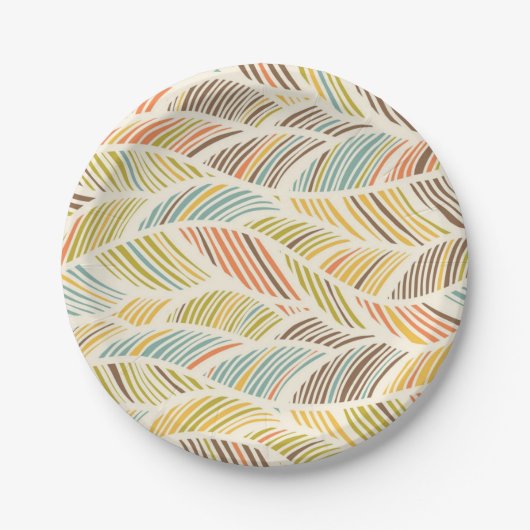 Abstract patroon papieren bordje (Voorkant)