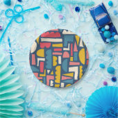 Abstract patroon papieren bordje (Feest)