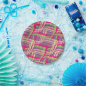 Abstract patroon papieren bordje (Feest)