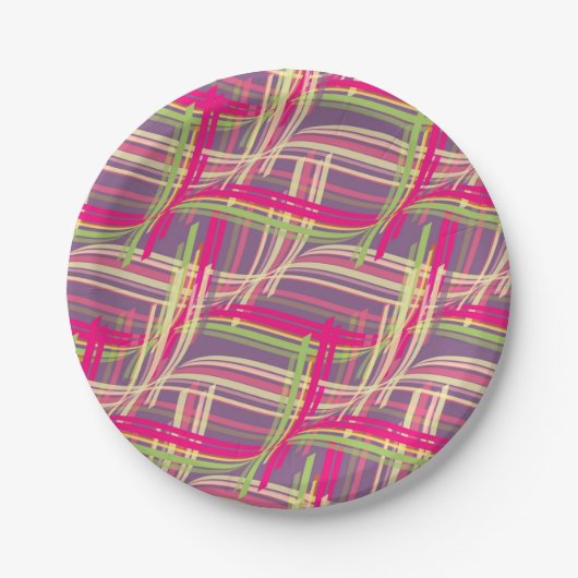 Abstract patroon papieren bordje (Voorkant)