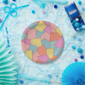 Abstract patroon papieren bordje (Feest)