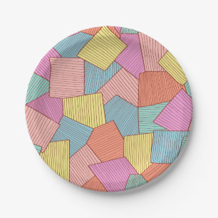Abstract patroon papieren bordje