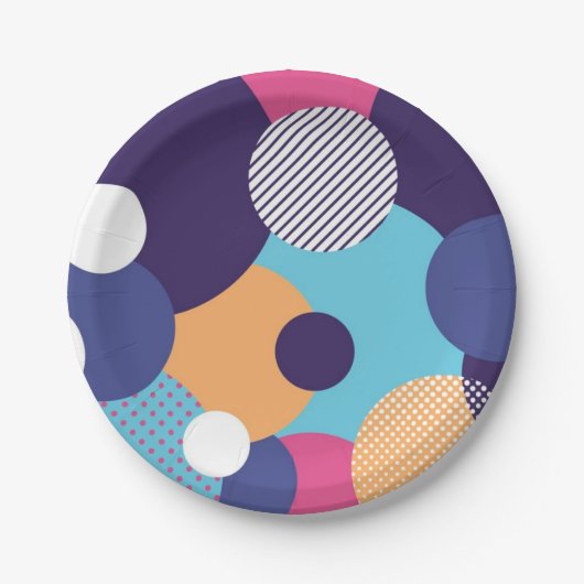 Abstract patroon papieren bordje (Voorkant)
