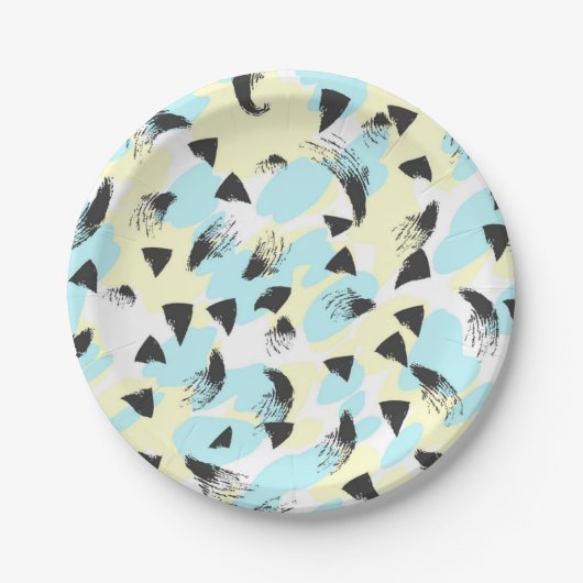 Abstract patroon papieren bordje (Voorkant)