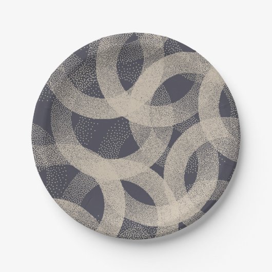 Abstract patroon papieren bordje (Voorkant)