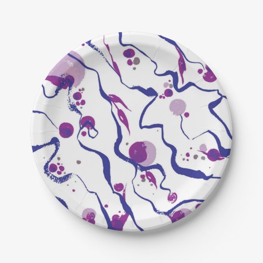 Abstract patroon papieren bordje (Voorkant)
