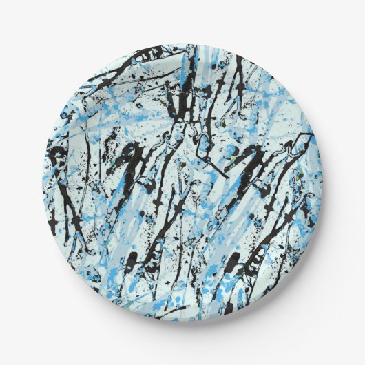 Abstract patroon papieren bordje (Voorkant)