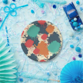 Abstract patroon papieren bordje (Feest)