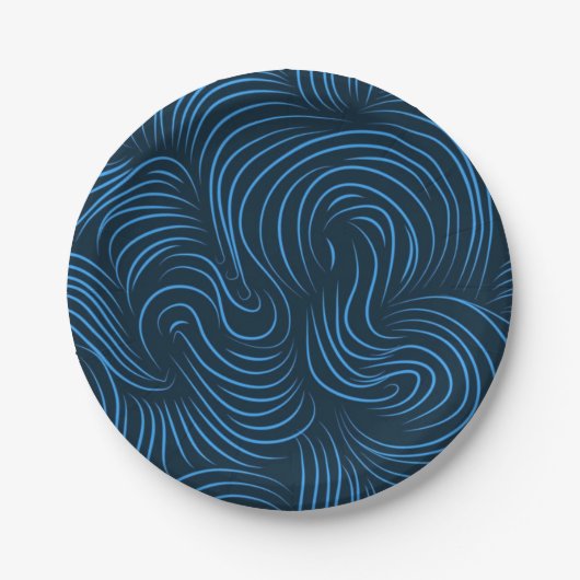 Abstract patroon papieren bordje (Voorkant)