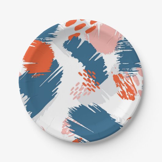 Abstract patroon papieren bordje (Voorkant)