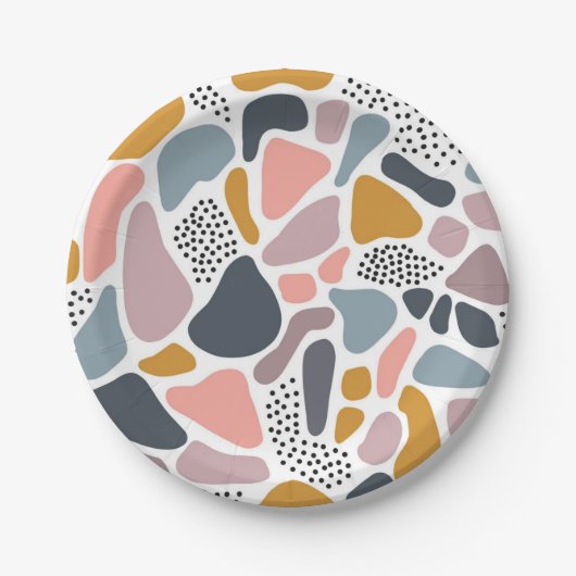 Abstract patroon papieren bordje (Voorkant)