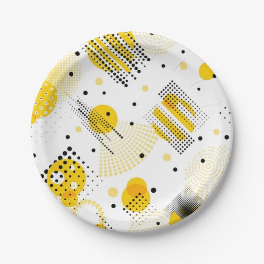 Abstract patroon papieren bordje (Voorkant)