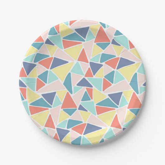 Abstract patroon papieren bordje (Voorkant)